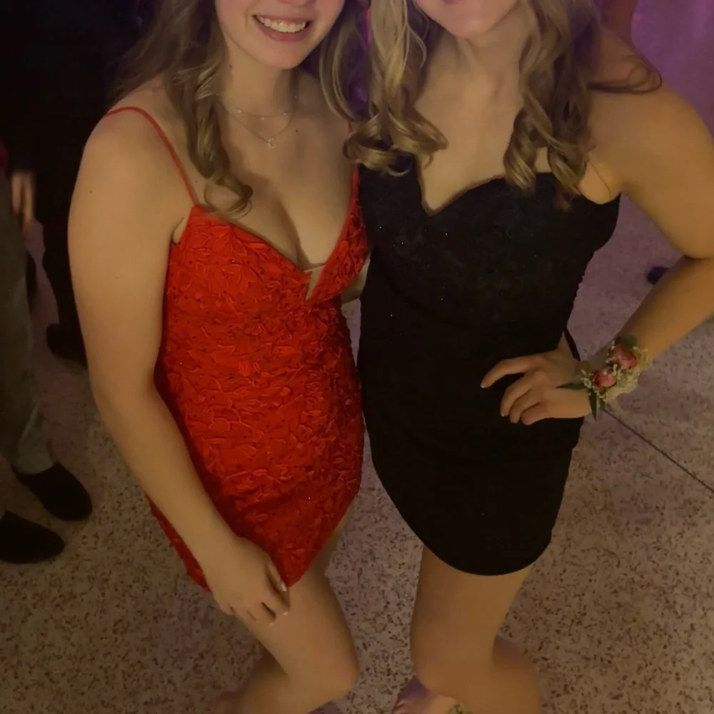 Glam Red Homecoming Dress 2 - Picture 6 of 7